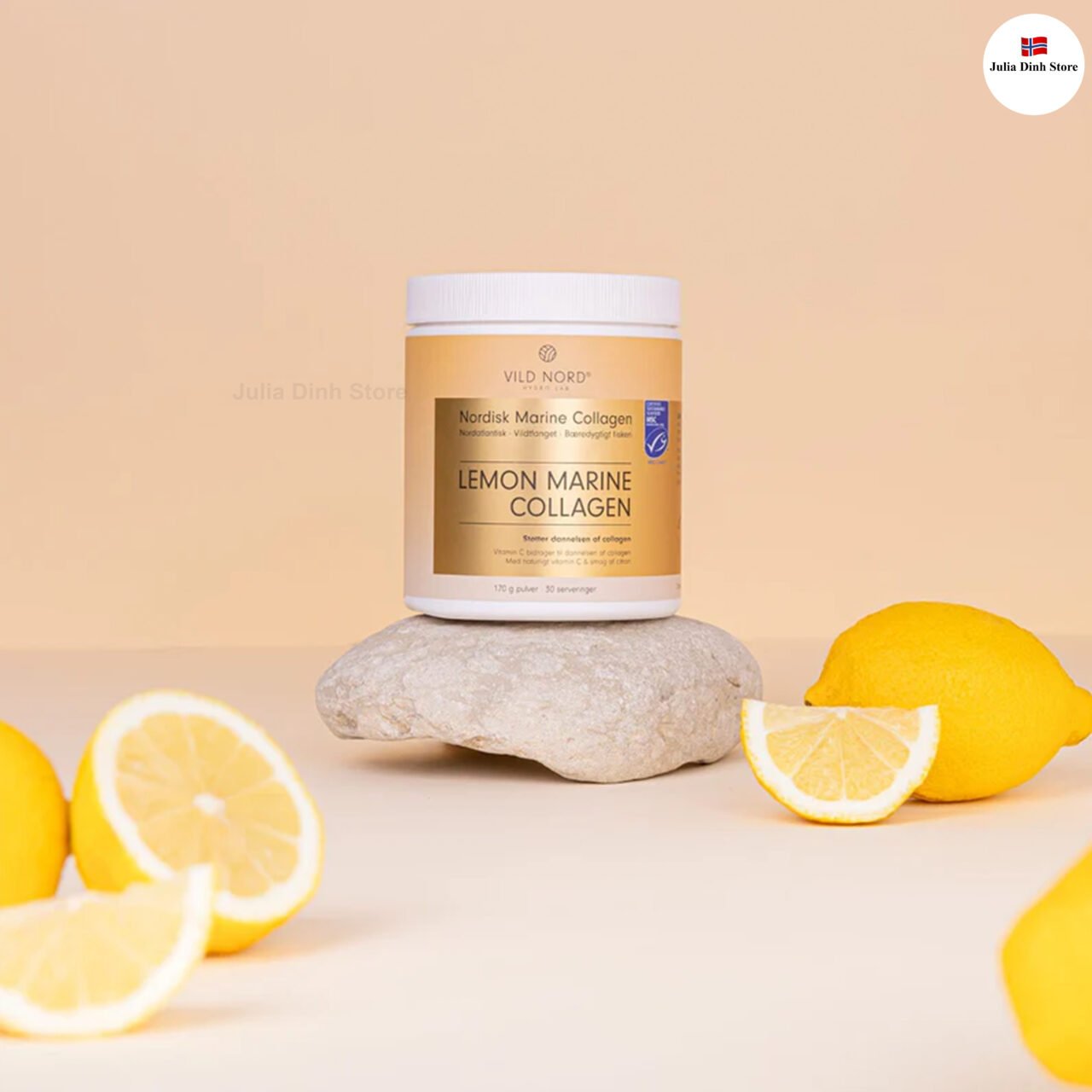 Collagen thủy phân Lemon Marine VILD NORD vị chanh (170g) - Hình ảnh 3