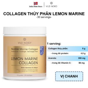 Collagen thủy phân Lemon Marine VILD NORD vị chanh (170g)