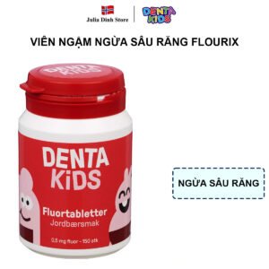 Viên ngậm ngừa sâu răng DENTA KIDS vị dâu 0,5 mg (150 viên)
