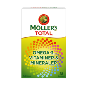 Viên uống bổ sung Omega 3, Vitamin và Khoáng chất Mollers Total (28 ngày)
