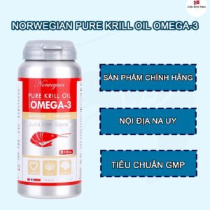 Dầu nhuyễn thể Norwegian Pure Natural Krill Oil Na Uy (120 viên)