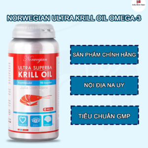 Dầu nhuyễn thể Norwegian Ultra Superba Krill Oil Na Uy (90 viên)