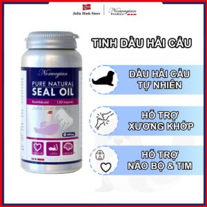 Dầu hải cẩu tinh khiết Norwegian Pure Natural Seal Oil Nauy (120 viên)