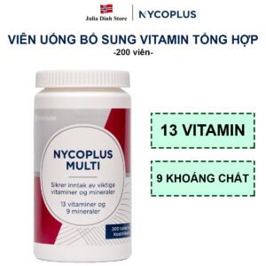 Viên uống bổ sung vitamin và khoáng chất Multi NYCOPLUS Na Uy (hộp 200 viên)