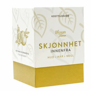 Bột uống bổ sung Collagen đẹp da, tóc và móng Skjønnhet Innenfra Biosan 25 gói - nội địa Na Uy